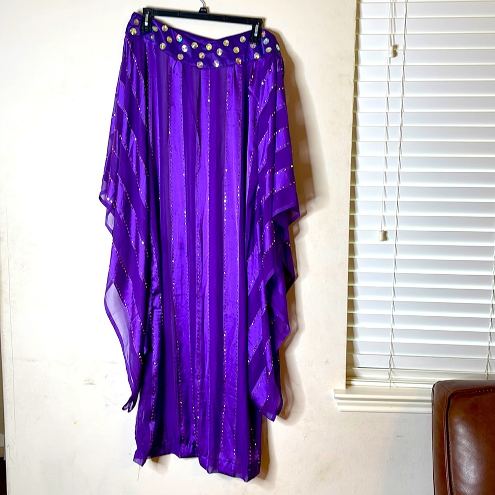 Stoned chiffon free size dress